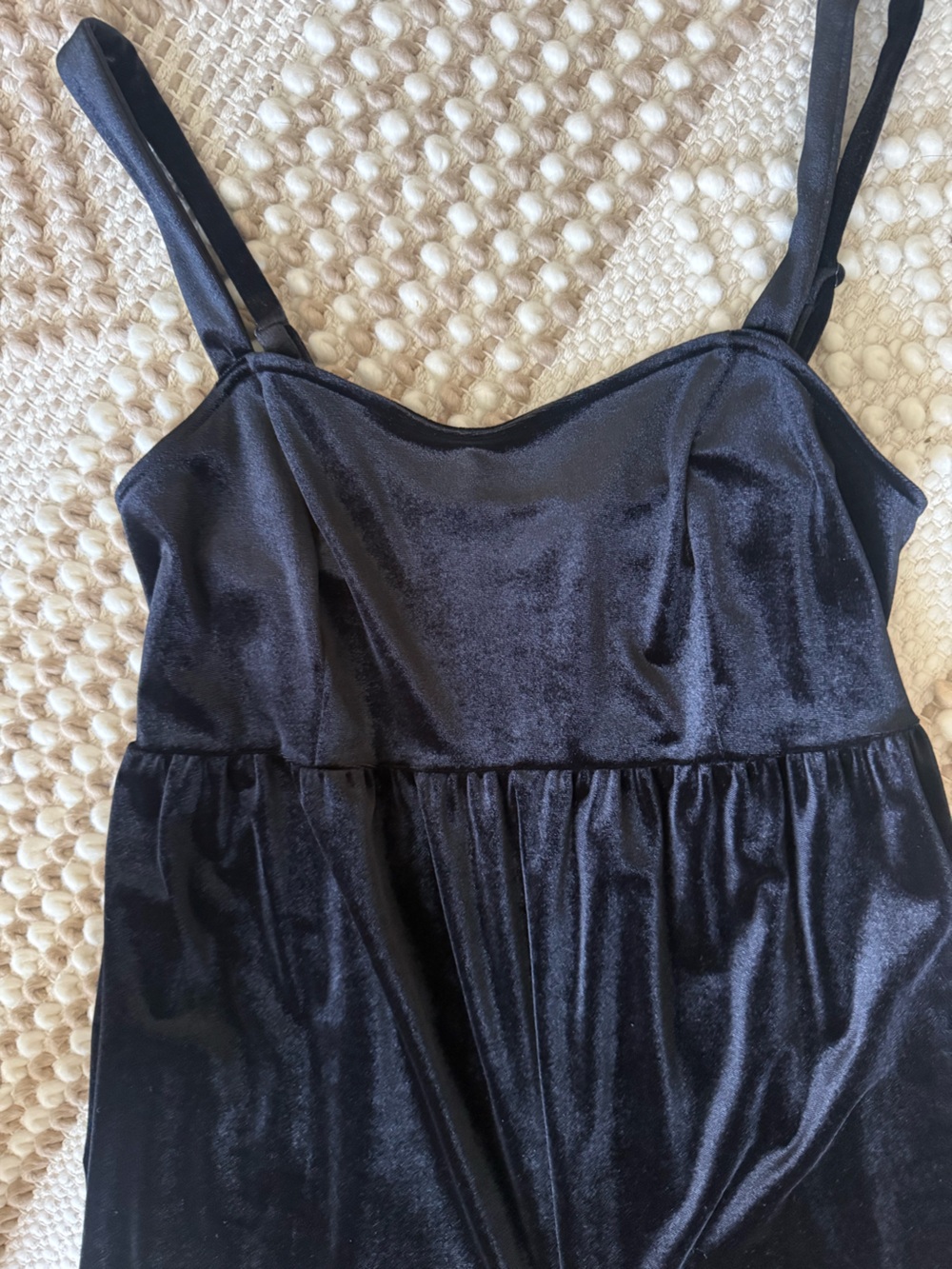 Old Navy Black Velvet Materntiy Jumpsuit
